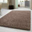 Verona Thick Coffee Shaggy Area Rug – Soft Pile, Non-Slip, Durable Polypropylene Carpet for Living Room, Bedroom & Hallway-39427443