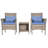Aanand Wicker 2 - Person Patio Conversation Set with Cushions