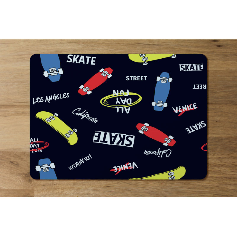 Alia Polyester, Wood Rectangle Placemat