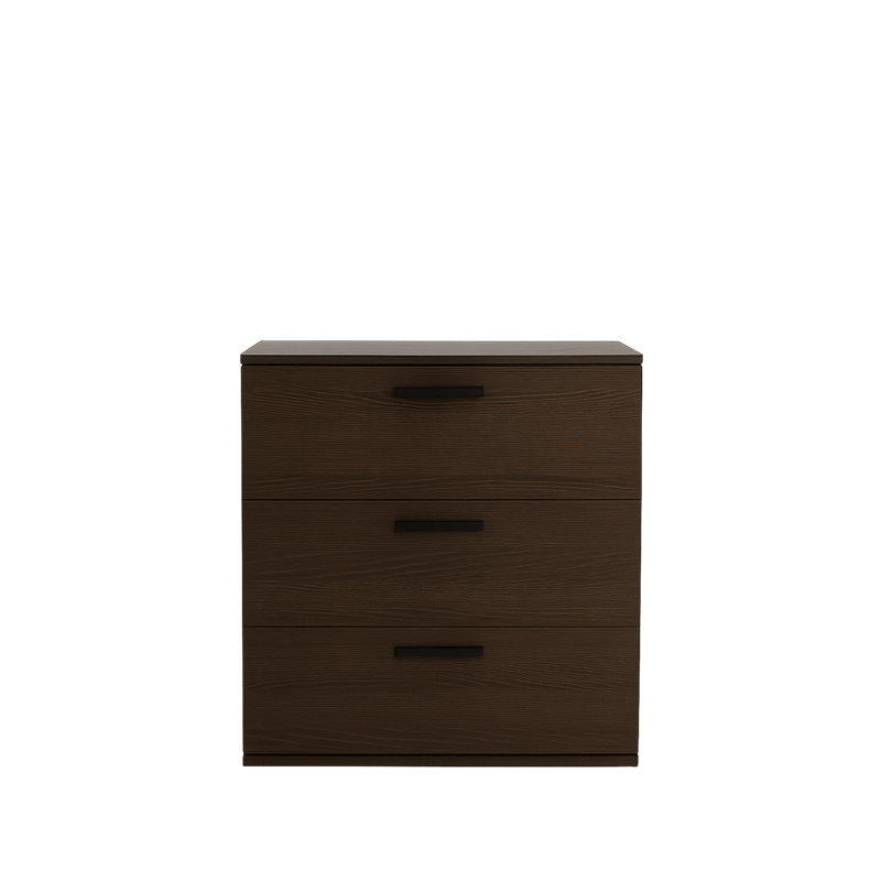 Morgan Three-Drawer Modular Jumbo Chest, Brown