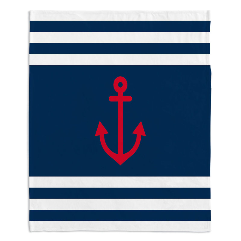Hand Woven Throw Blanket, 51" W x 60" L, Blue