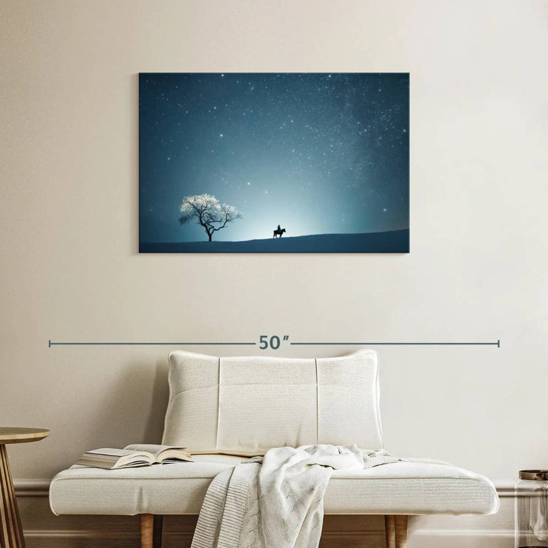 Une nuit étoilée II, H 24 po x l 36 po