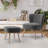 Upholstered Side Chair with Ottoman-1215663390