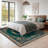 6x9 ft Butterfly Rug for Living Room, Low Pile Throw Rugs with Rubber Backing Washable Non Slip Modern Large Area Rug for Bedroom Dining Room, Dark Green-121886478-118085077