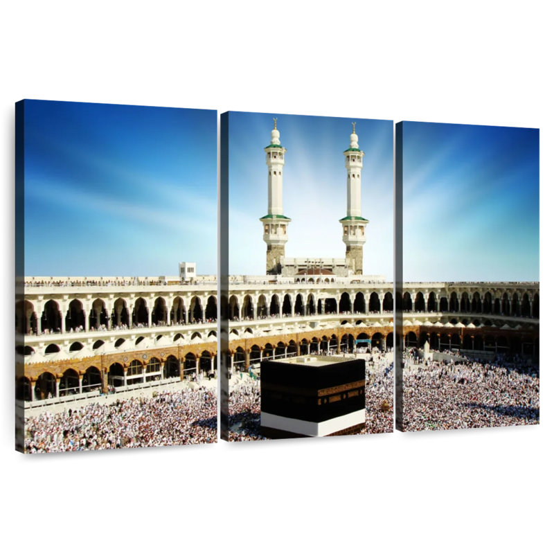 Pèlerins de Kaaba, H 24 po x l 38 po