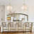 4 - Light Fabric Shade Linen Drum Lantern Pendant Light