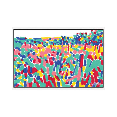 Abstract Vineyard Landscape 1 Piece Wall Art on Canvas