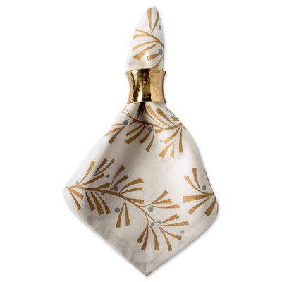 Mcmann Cotton Floral Square Napkin