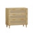 3-Drawers Rattan Storage Cabinet Rattan Drawer (Set Of 2), For Bedroom, Living Room, Dining Room, Hallways