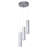 3 - Light Dimmable LED Cylinder Chandelier