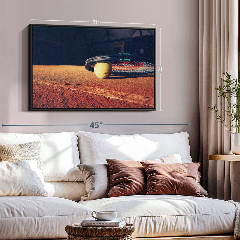 «Tennis Sport Wall Art», H 31 po x l 21 po