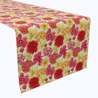 Table Runner, 100% Cotton, Floral 233