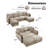 110" Upholstered Modular Sofa Modern Sectional-888081459