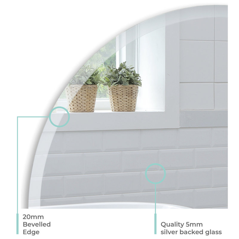 Seese Flat Wall Mirror, 40cm x 40cm