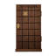 Armoire à bijoux rectangulaire en bois massif noisette