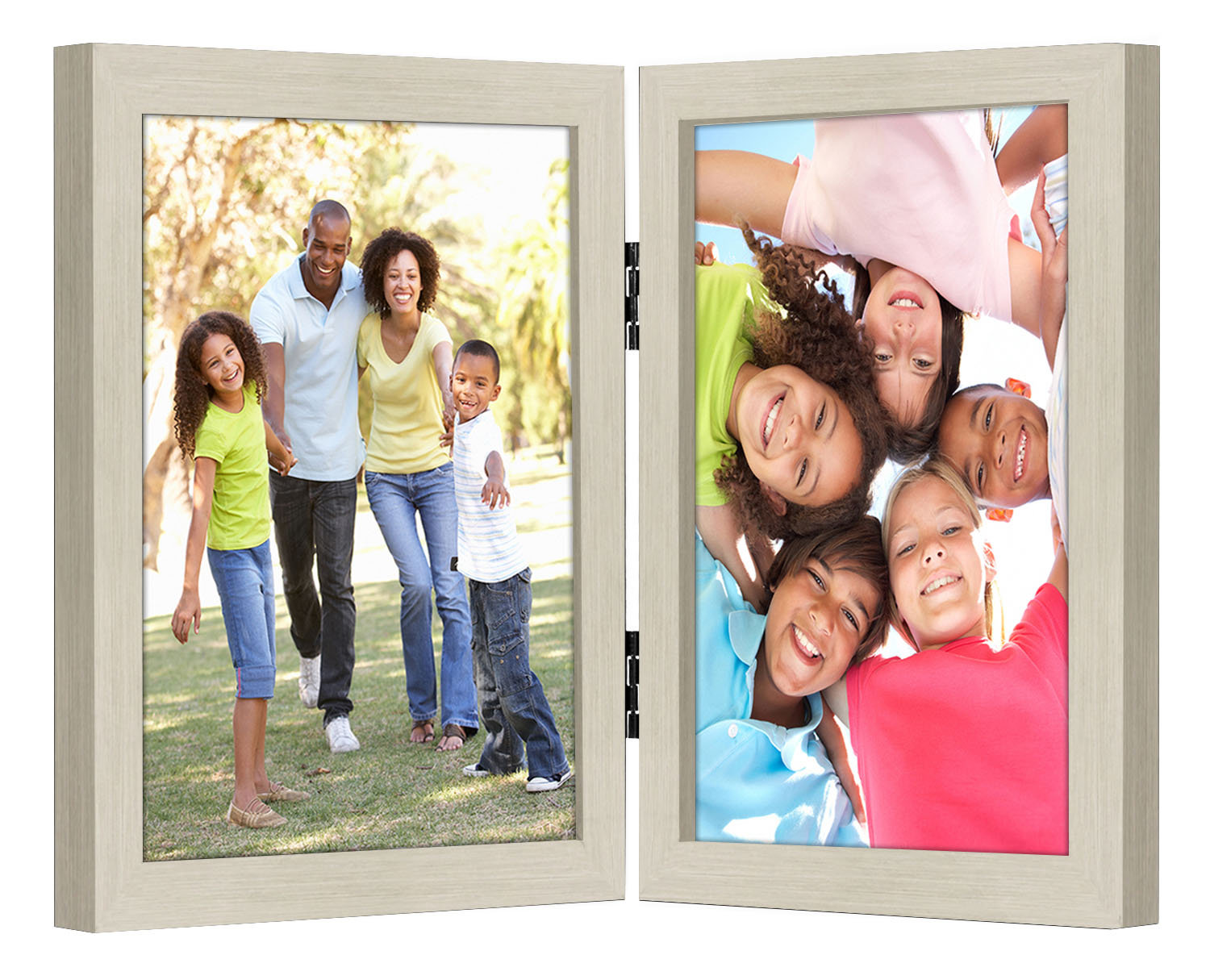 4x6-inch 2-6 Opening Mahogany Vertical Picture Frame