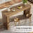 63'' Long Bar Table For Kitchen, Dining Room, Wooden Counter Height Bar Table