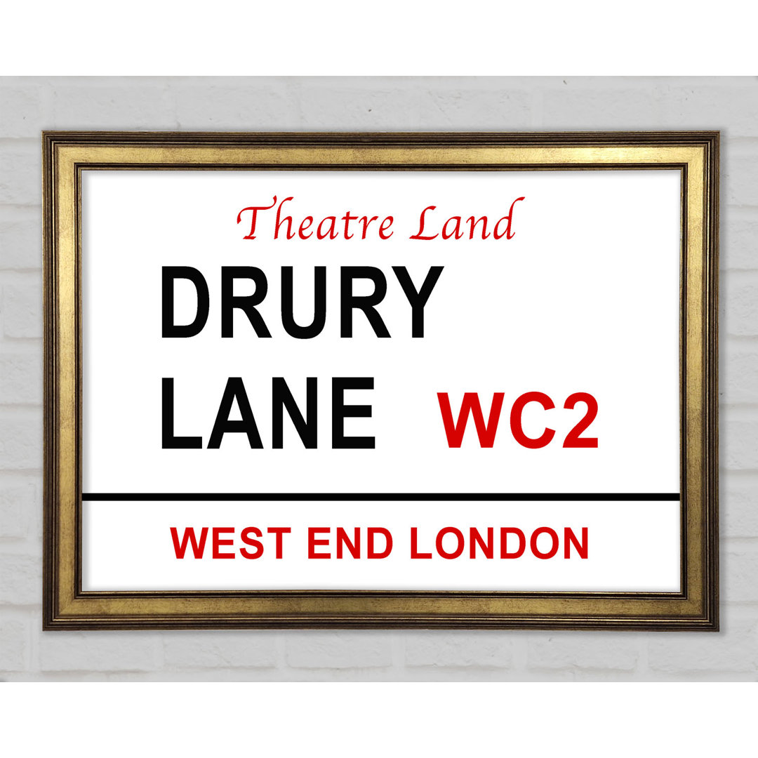 Drury Lane Schilder - Drucken