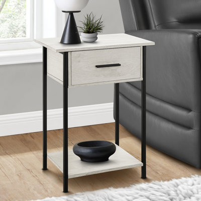 Petite lampe de bout de salon avec table de bout et tiroir de rangement