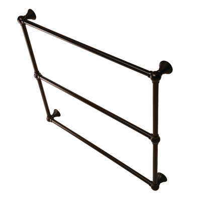 Kingston Brass Maximilien 30-Inch Wall Mount 3-Bar Towel Rack