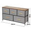 Metal 100cm W Chest of Drawers-2097077117