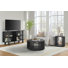 Estie Three Piece Coffee, End, Sofa Table Set in Black
