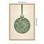 «Olive Green Christmas Bauble» par Picufy Studio, reproduction d'art sur toile encadrée