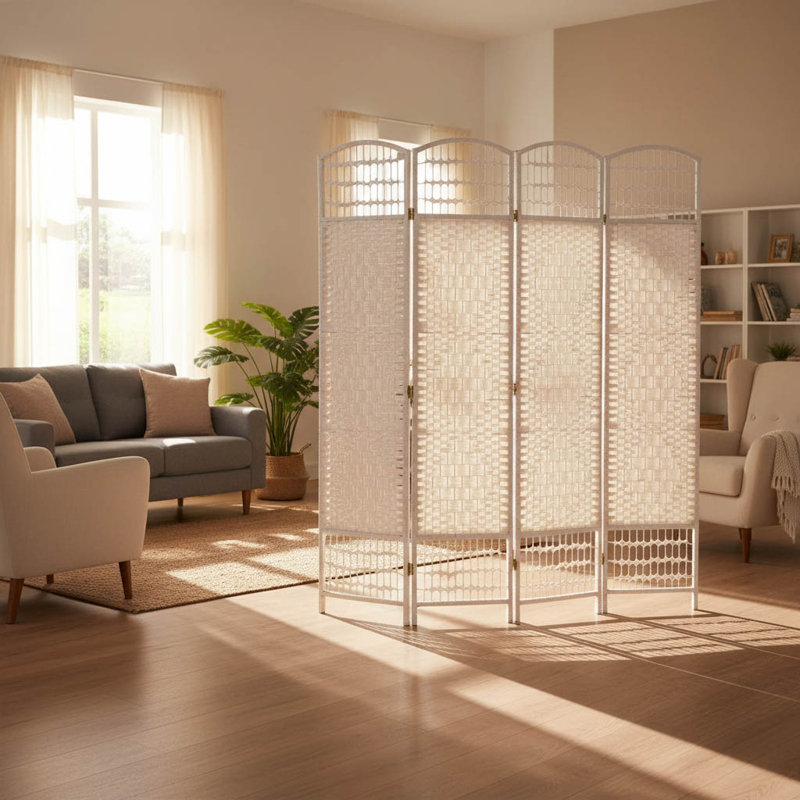 94.4cm W x 66.9cm H 6 - Panel Folding Room Divider