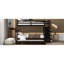Lit simple superposé simple avec escalier stable et rangement fonctionnel - Bois massif pour les chambres à coucher - Structure en pin gigogne-648572593