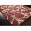 Tapis rouge foncé Feagin-14541376