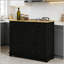 Armoire de rangement moderne avec tablettes réglables et tiroirs spacieux, parfaite pour le salon et la cuisine