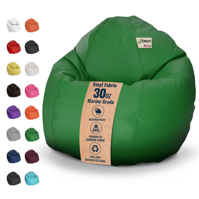 Fauteuil à billes - avec billes de polystyrène et fauteuil imperméable rempli de mousse CertiPUR pour adultes et adolescents
