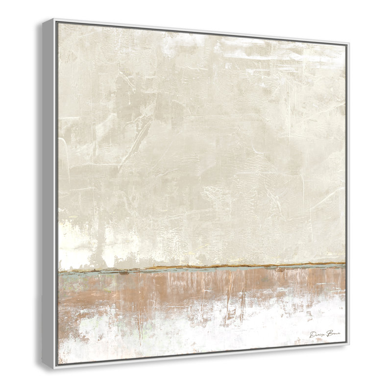 Delevan Better Days 2 - Floater Frame Print on Canvas, 46.5" H x 46.5" W, White