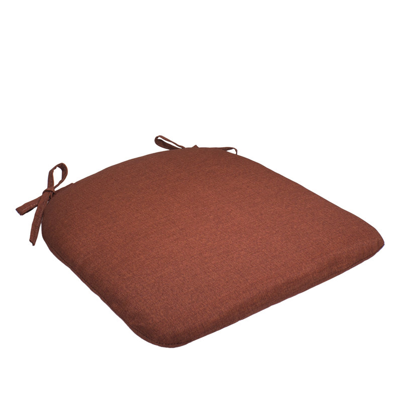 Coussin de tabouret de bar intérieur / extérieur Kippie, Brique, H 1,5 po x l 16 po x p 17 po
