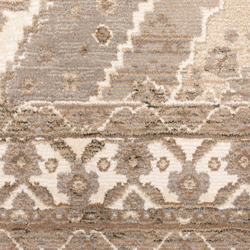 Tapis beige Schuetz, Tapis de couloir 2 pi 3 po x 8 pi