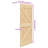 vidaXL Door NARVIK Natural 31.50 x 82.68 in Solid Pine Wood-125411977-130473442