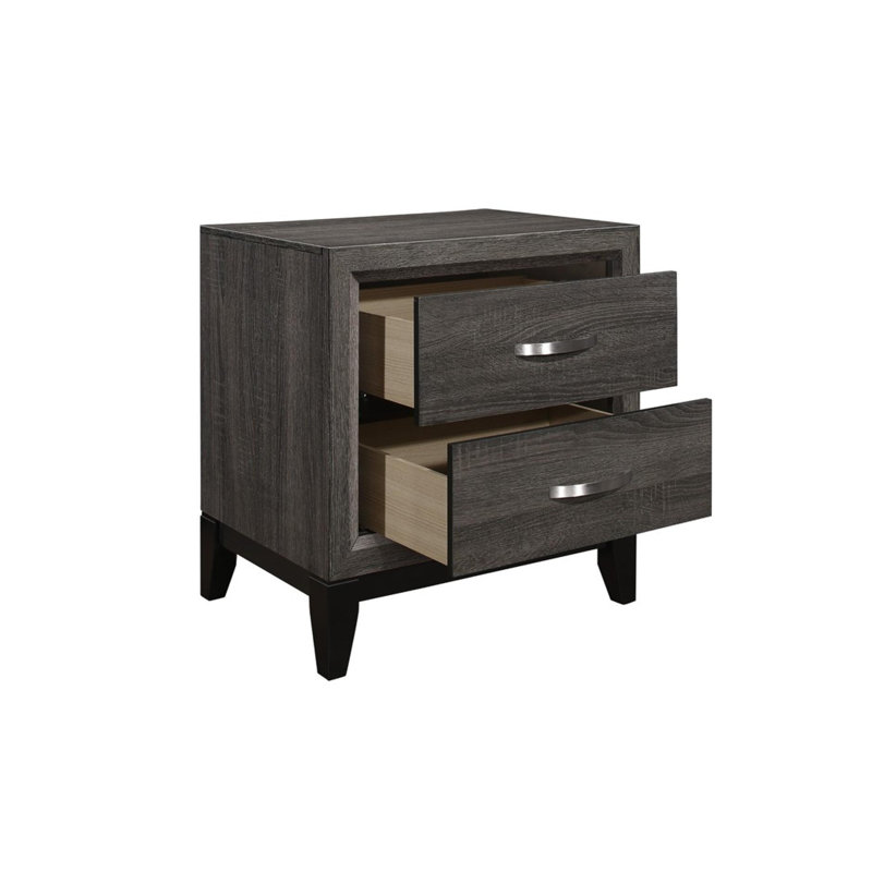 Ensemble de chambre à coucher très grand Jaylanni, Très grand , Trois articles : lit, deux tables de chevet