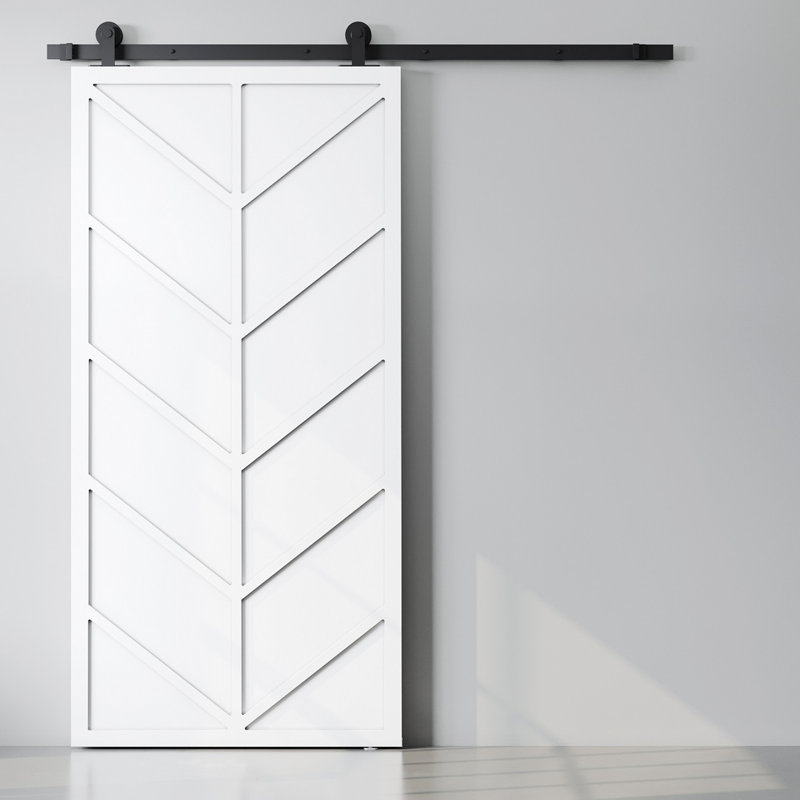 Porte de grange 40 po Urban Woodcraft - blanc