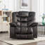 Fauteuil inclinable électrique de massage chauffant en microfibre avec port USB de 40,2 po de largeur Chayden-112293158