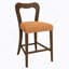 Ensemble de 2 tabourets de comptoir sans accoudoirs (noyer + caramel)-581478052
