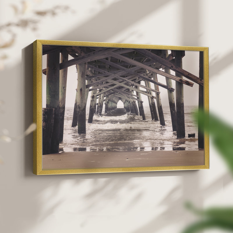 Under the Boardwalk -Framed Print - Restickable, 11" H x 14" W