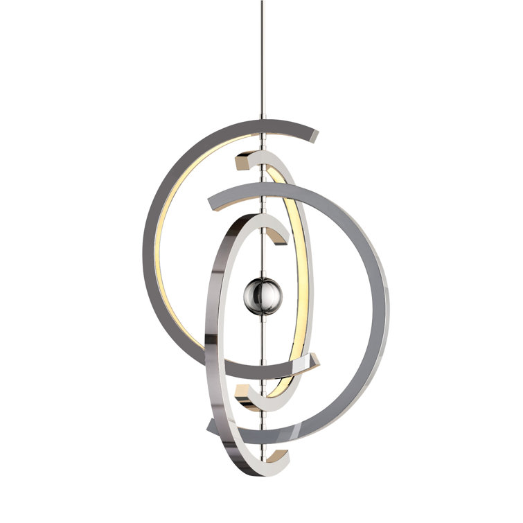 Aliyonna 4 - Light Dimmable LED Geometric Chandelier