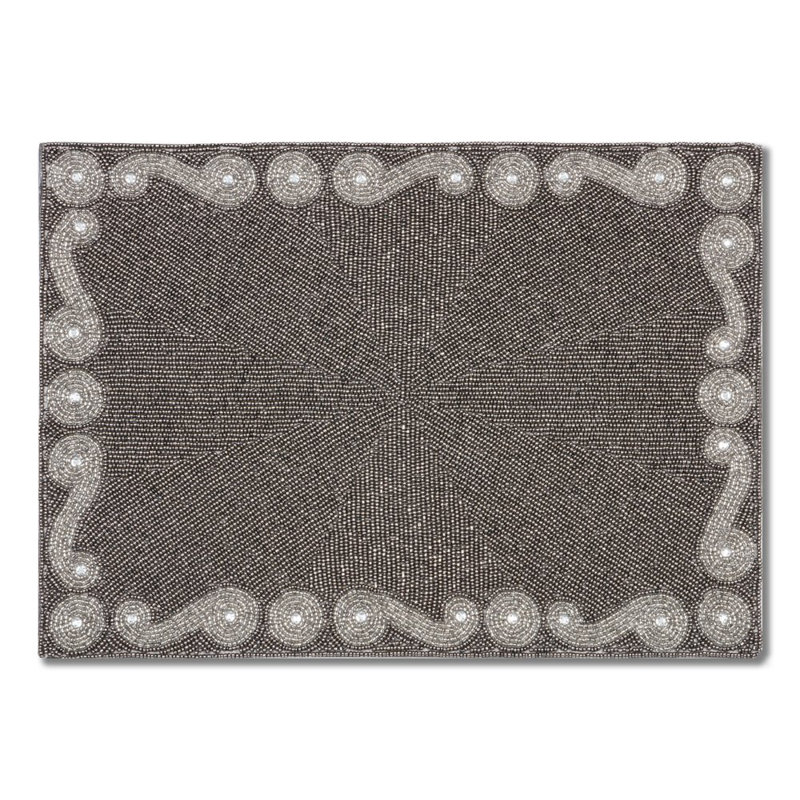Silver Swirl Rectangular Placemat