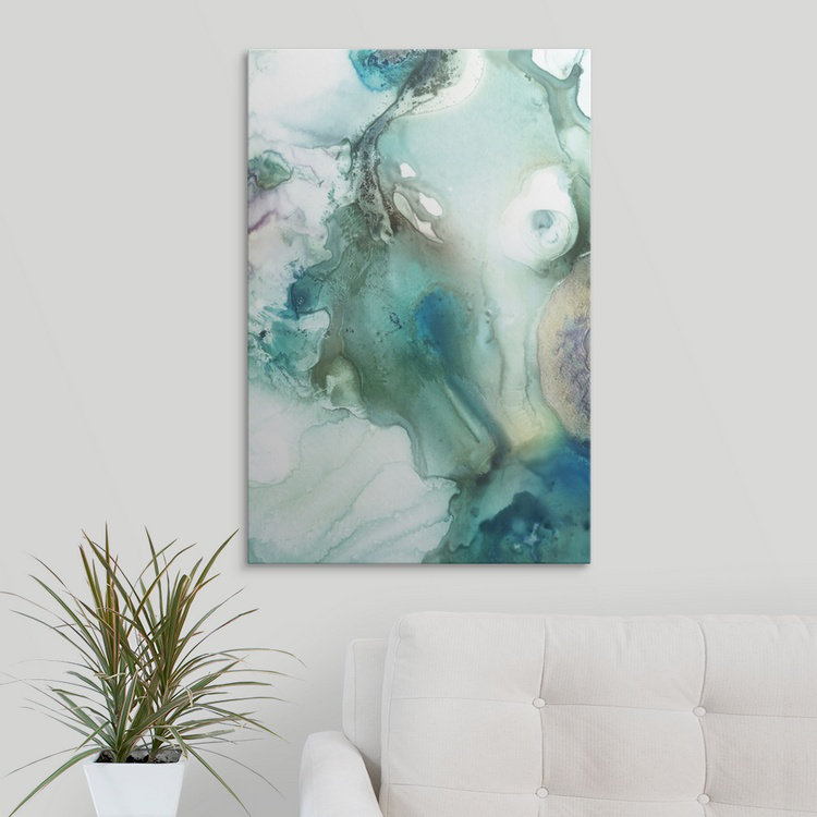 «Bubbles IV» par Funkley, reproduction d'art sur toile, H 36 po x l 24 po x P 1,5 po