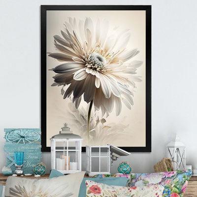 Gerbera blanche II - art mural Gerbera pour le salon