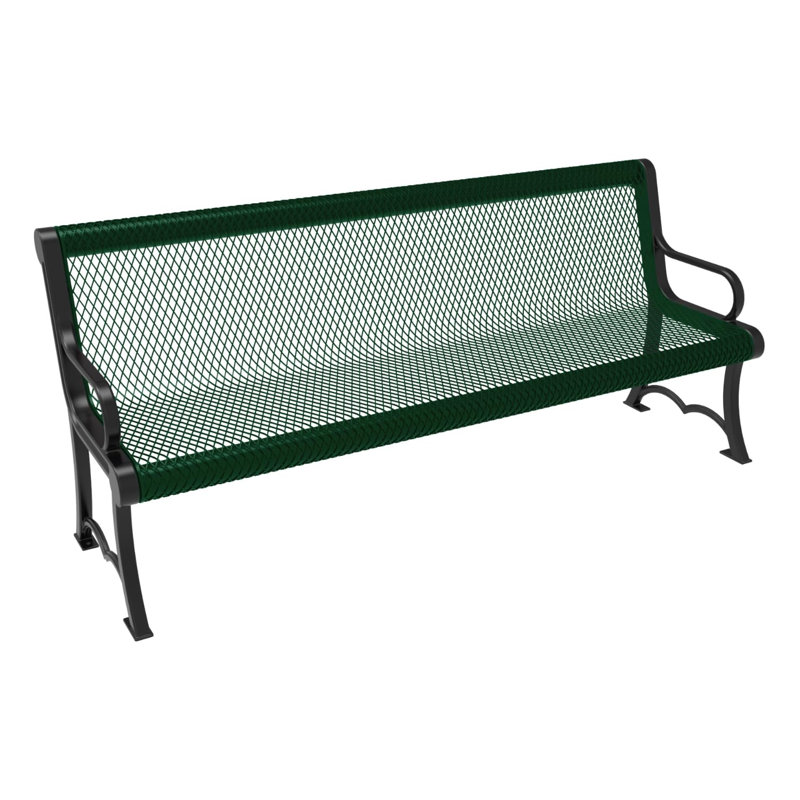 Bench, Black, Expanded, 6Ft, With Back, Portable, 6ft Garden Bench Portable, Expanded, Yellow