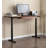 Rectangular Solid Wood Electric Height-Adjustable Desk-1827187576