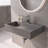 Juniper 24" Wall Mounted Solid Surface Floating Bathroom Sink with Concealed Drain - Gray-68882761