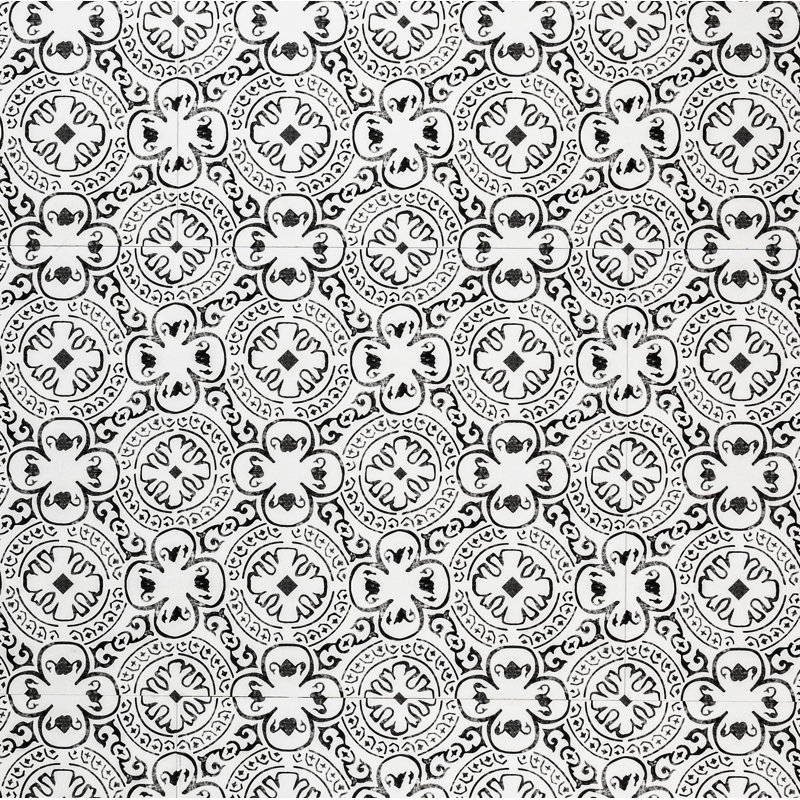Carrelage de luxe en vinyle rigide Tropez Safi Bloom 18 po x 36 po 5 mm, Safi Bloom