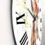 Portrait d'une girafe avec des fleurs III - Horloge murale de ferme-60281672